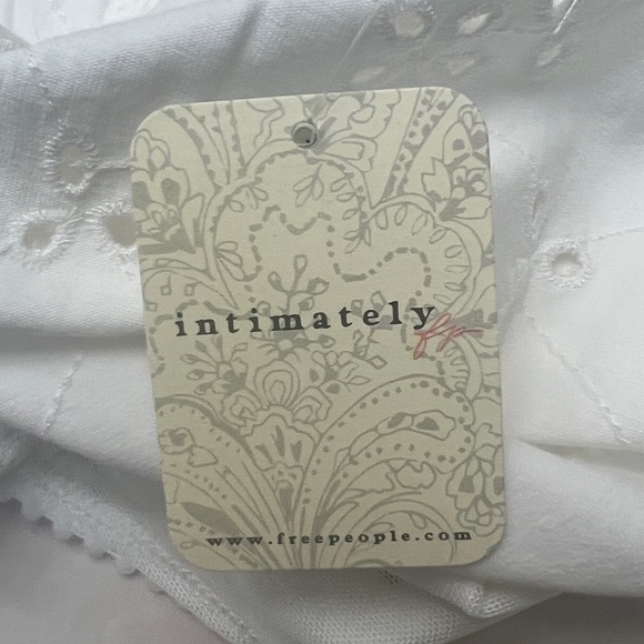 Intimately Free People Full Bloom Ivory Halter Top, Size Large, - Picture 9 of 10